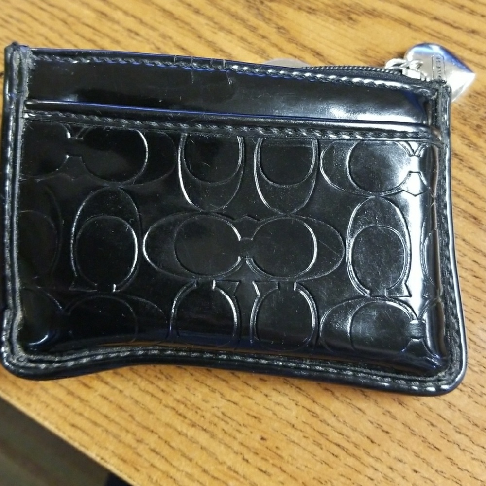 Coach card holder/key chain